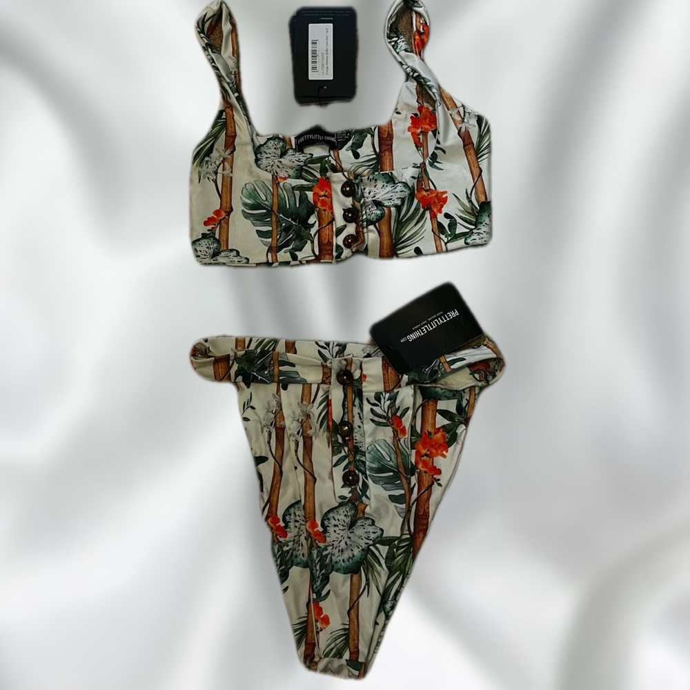 Pretty Little Thing Floral High Rise Bikini